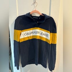 Calvin Klein Vintage Long Sleeve Polo